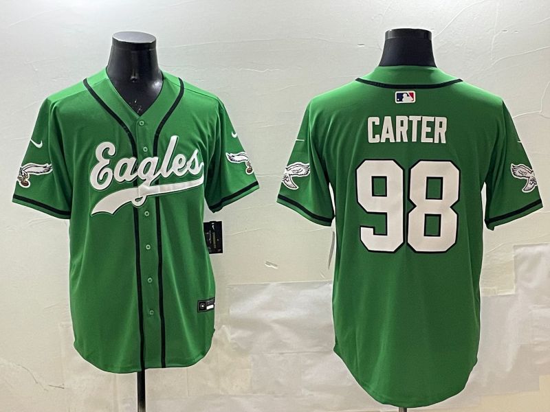 Men Philadelphia Eagles #98 Carter Green three generations Jointly Name 2025 Nike Limited NFL Jersey style 14->philadelphia eagles->NFL Jersey